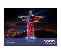 Jigsaw Puzzles 1000 Pieces for Adults Christ The Redeemer Statue Jigsaw Puzzle Relax Games Precision Cutting Unique Birthday And Gifts 70x50cm/1000pcs