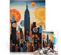 Jigsaw Puzzles 1000 Pieces for Adults City skyline artwork Lernspiele DIY Spielzeug Geschenke für Freunde und Familie75x50cm