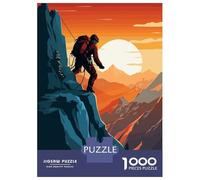 Jigsaw Puzzles 1000 Pieces for Adults Climbing Mountain Climber Puzzle for Adults Family Game Wall Decoration for Birthday, Chrismas 52x38cm/1000pcs