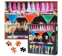 Jigsaw Puzzles 1000 Pieces for Adults, Cocktails Puzzles, Martini Glasses 1000 Piece Puzzle, Jigsaw Puzzle Toys for Family Game Night, Finished Size 50x70 cm