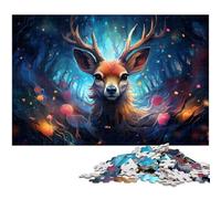 Jigsaw Puzzles 1000 Pieces for Adults Color Sika Deer Puzzle Wall Decoration Great Gift for And Teenager Age 14 Years Up 1000 PCS(75x50cm)