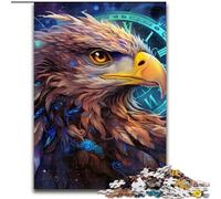 Jigsaw Puzzles 1000 Pieces for Adults Colorful Art Eagle 1000Pc Adults Jigsaw Puzzle Family Activity Game, Home Decor Wall Art size : 50x75cm