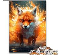 Jigsaw Puzzles 1000 Pieces for Adults Colorful Art Fox 1000 Piece Jigsaw Artwork Decor Intelligence Toy for Family Indoor Games size : 50x75cm