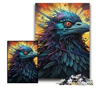 Jigsaw Puzzles 1000 Pieces for Adults Colorful Crow cardboard Jigsaw Brain Challenge, for Teenagers & Home Decor Size 26x38cm