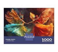 Jigsaw Puzzles 1000 Pieces for Adults Colorful Feathered Costumes Jigsaw Puzzle Relax Games Precision Cutting Unique Birthday And Gifts 52x38cm/1000pcs