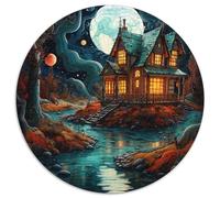 Jigsaw Puzzles 1000 Pieces for Adults Colorful Game Round Puzzles Challenging Brain Teaser for Teenagers,Perfect for Home Decor Or Gift 67.5x67.5cm