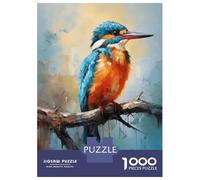 Jigsaw Puzzles 1000 Pieces for Adults Colorful Kingfisher Painting Puzzle for Adults Hands-on Game Improve Memory Deal As Gifts for The Whole Family 70x50cm/1000pcs