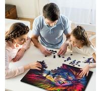 Jigsaw Puzzles 1000 Pieces for Adults | Colorful Lion Animal Puzzles | 1000 Piece Jigsaw Educational Games Home Decoration Puzzle 1000pcs (38x26cm)