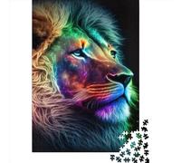 Jigsaw Puzzles 1000 Pieces for Adults | Colorful Lion Portrait Puzzles | 1000 Piece Jigsaw Educational Games Home Decoration Puzzle 1000pcs (38x26cm)
