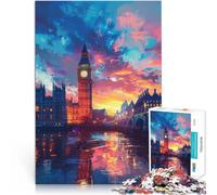 Jigsaw Puzzles 1000 Pieces for Adults Colorful London Big Ben Jigsaw Puzzle 26x38cm deal as gifts for the whole family for ages 14+