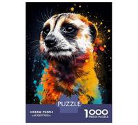 Jigsaw Puzzles 1000 Pieces for Adults Colorful Meerkat Jigsaw Puzzle DIY Toys But Fun And Humorous Deal As Gifts for The Whole Family 52x38cm/1000pcs
