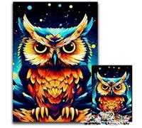 Jigsaw Puzzles 1000 Pieces for Adults Colorful Owl Jigsaw Puzzles for Adults Relax Challenge Colorful Home Decor Art for Friends 1000 PCS(75x50cm)