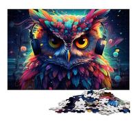 Jigsaw Puzzles 1000 Pieces for Adults Colorful Owl Puzzles for Adults Brain Teaser Game for Teenagers, Perfect 50x75CM/19.68x29.52inch