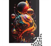 Jigsaw Puzzles 1000 Pieces for Adults Colorful Planets Puzzle for Adults Wooden Board Puzzles Family Decoration 1000pcs (75x50cm)