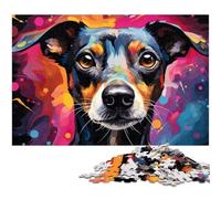 Jigsaw Puzzles 1000 Pieces for Adults Colorful Psychedelic Italian Greyhound Puzzle Wall Decoration Birthday Present Gifts Wall Art 1000 PCS(38x26cm)