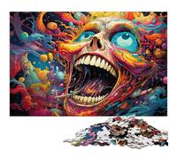 Jigsaw Puzzles 1000 Pieces for Adults Colorful Psychedelic Miracles Happen Challenging Difficult Puzzle A Work of Art for Teens Age 14 Years Up 1000 PCS(38x26cm)