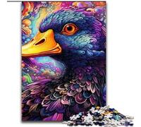 Jigsaw Puzzles 1000 Pieces for Adults Colorful Purple Duck Wooden Jigsaw Brain Challenge, for Teenagers & Home Decor 50x75cm