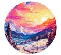 Jigsaw Puzzles 1000 Pieces for Adults Colorful Snow Scene 1000 Piece Jigsaw Puzzles for Adults Intricate Design for Teenagers,DIY Decor,and Brain-Boosting Fun (67.5x67.5cm)