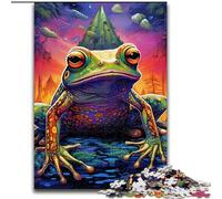 Jigsaw Puzzles 1000 Pieces for Adults Colorful Tree Frogs Impossible Jigsaw Puzzles for Adults size : 38x26cm Challenging Brain Teaser for Teenagers, Family Fun Interactive Game