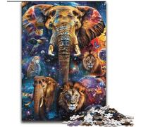 Jigsaw Puzzles 1000 Pieces for Adults Colorful Tree of Life Made of Wood, for Ages 14+ 50x75cm Challenging & Entertaining, Family Activity