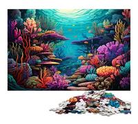 Jigsaw Puzzles 1000 Pieces for Adults Colorful Underwater World Challenging Difficult Puzzle A Work of Art for Teens Age 14 Years Up 1000 PCS(75x50cm)