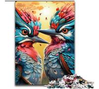 Jigsaw Puzzles 1000 Pieces for Adults Colorful Woodpecker Impossible Jigsaw Puzzles for Adults 50x75cm Brain Teaser, Adult Game, Family Interactive Activity