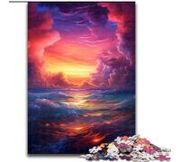 Jigsaw Puzzles 1000 Pieces for Adults Colourful Clouds Puzzle Made of Wood,Gift for Men And Women, Daily & Special Occasion 1000pcs(50x75cm)
