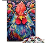 Jigsaw Puzzles 1000 Pieces for Adults Colourful Horse Art Made of Wood, Perfect DIY Art Decor Or Birthday Gift 50x75cm for Birthday Holiday Christmas