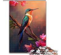 Jigsaw Puzzles 1000 Pieces for Adults Colourful Hummingbirds Made of Wood, Perfect DIY Art Decor Or Birthday Gift 50x75cm for Birthday Holiday Christmas