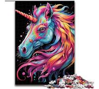 Jigsaw Puzzles 1000 Pieces for Adults Colourful Unicorns Puzzle for Teenager & Families, Perfect DIY Decor & Brain-Teasing Challenge (size : 26x38cm)