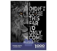 Jigsaw Puzzles 1000 Pieces for Adults Come This Far Jigsaws for Adults Fun Games Stress Reliever Help The Brain Exercise 70x50cm/1000pcs