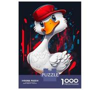 Jigsaw Puzzles 1000 Pieces for Adults Cool Funny Duck Goose Adult Jigsaw Relax Games Difficult Challenge Help The Brain Exercise 38x26cm/1000pcs