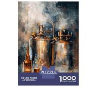 Jigsaw Puzzles 1000 Pieces for Adults Copper Brewing Stills Jigsaws for Adults Fun Games A Work of Art Deal As Gifts for The Whole Family 52x38cm/1000pcs