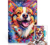 Jigsaw Puzzles 1000 Pieces for Adults Corgi Animals Jigsaw Puzzle Challenging To Complete But Fun And Humorous 14.96 in x 20.47 in