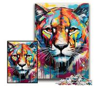 Jigsaw Puzzles 1000 Pieces for Adults Corgi Graffiti cardboard Jigsaw Brain Challenge, for Teenagers & Home Decor Size 26x38cm