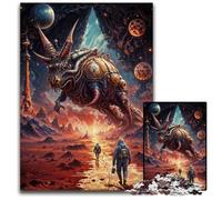 Jigsaw Puzzles 1000 Pieces for Adults Cosmic Alien QuestPaper Jigsaw Puzzles for Home Decor Holiday Fun 1000 PCS(38x26cm)