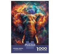 Jigsaw Puzzles 1000 Pieces for Adults Cosmic Elephant Dream Teenager Puzzles Family Game Difficult Challenge Stress Reduction Gifts 38x26cm/1000pcs