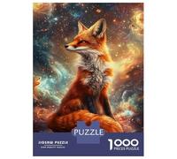 Jigsaw Puzzles 1000 Pieces for Adults Cosmic Fox Majesty-3 Jigsaw for Adults Fun Games Presents for Women Help The Brain Exercise 70x50cm/1000pcs