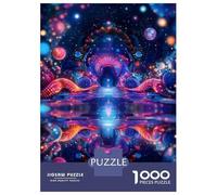 Jigsaw Puzzles 1000 Pieces for Adults Cosmic Gateway Psychodelic Abstract Puzzles for Adults Fun Games Improve Memory Deal As Gifts for The Whole Family 70x50cm/1000pcs