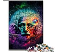 Jigsaw Puzzles 1000 Pieces for Adults Cosmic Genius Made of Wood, Unique DIY Home Decor Gift Idea 50x75cm Brain Teaser Game for Teenagers, Perfect