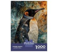 Jigsaw Puzzles 1000 Pieces for Adults Cosmic Penguin Teenager Puzzles Family Game Difficult Challenge Stress Reduction Gifts 38x26cm/1000pcs
