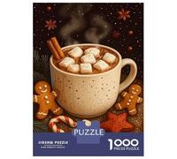 Jigsaw Puzzles 1000 Pieces for Adults Cozy Hot Chocolate Scene Dreams Adult Puzzles Toy Wall Decor But Fun And Humorous Help The Brain Exercise 70x50cm/1000pcs