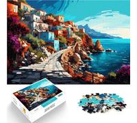 Jigsaw Puzzles 1000 Pieces for Adults Crete island Greece Challenging Difficult Puzzle 26x38cm deal as gifts for the whole family