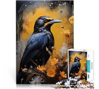 Jigsaw Puzzles 1000 Pieces for Adults crow Spielzeug Lernspiele Stressabbau eignet sich ideal als Geschenk für die ganze Familie38x26cm