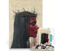 Jigsaw Puzzles 1000 Pieces for Adults Crown of Thorns Portrait, Brain Teaser Game, Perfect Decoration, Unique Birthday And Xmas Gifts 38x26cm