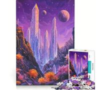 Jigsaw Puzzles 1000 Pieces for Adults Crystals, Planets, Impossible Game, Challenging To Complete, for Is Ideal As A Gift 38x26cm