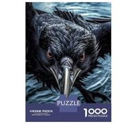 Jigsaw Puzzles 1000 Pieces for Adults Curious Raven Flying Adult Puzzles Toy Wall Decor But Fun And Humorous Help The Brain Exercise 70x50cm/1000pcs