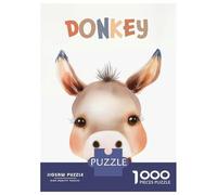 Jigsaw Puzzles 1000 Pieces for Adults Cute Donkey Nursery Jigsaw for Adults Fun Games Presents for Women Help The Brain Exercise 70x50cm/1000pcs
