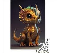 Jigsaw Puzzles 1000 Pieces for Adults Cute Golden Dragon 15 Jigsaw Puzzles 1000 Pieces for Adults 1000pcs (38x26cm)