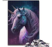 Jigsaw Puzzles 1000 Pieces for Adults Cute Pony Made of Wood, Perfect DIY Art Decor Or Birthday Gift 50x75cm for Birthday Holiday Christmas